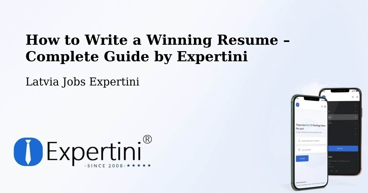 Resume Writing Guide for Job Seekers – Alūksne - Alūksne, Latvia Jobs Expertini